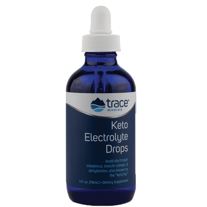 Trace Minerals | Keto Electrolytic Drops | Full Spectrum Electrolytes To Prevent Dehydration, Muscle Spasms, Keto Flu And Electrolyte Disorders | Gluten Free, Vegan | 24 Servings (4 Oz) - NewNest Australia