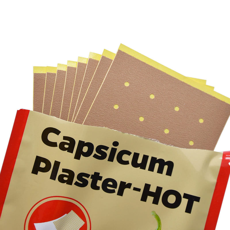 Pack of 40 Hot Capsaicin Plasters, Pain Relief Plasters for Back, Neck, Shoulder, Knee Pain and Muscle Soreness, Rheumatoid Arthritis Severe Pain Relief Plasters - NewNest Australia