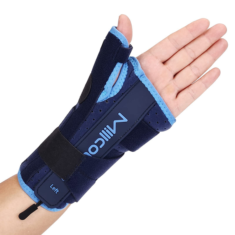 Willcom Thumb Wrist Splint With Metal Splint Stabilizer, Wrist Support For Relief Of Tendinitis, Arthritis, Carpal Tunnel, Inflammation Pain For Men And Women (M, Left) - NewNest Australia