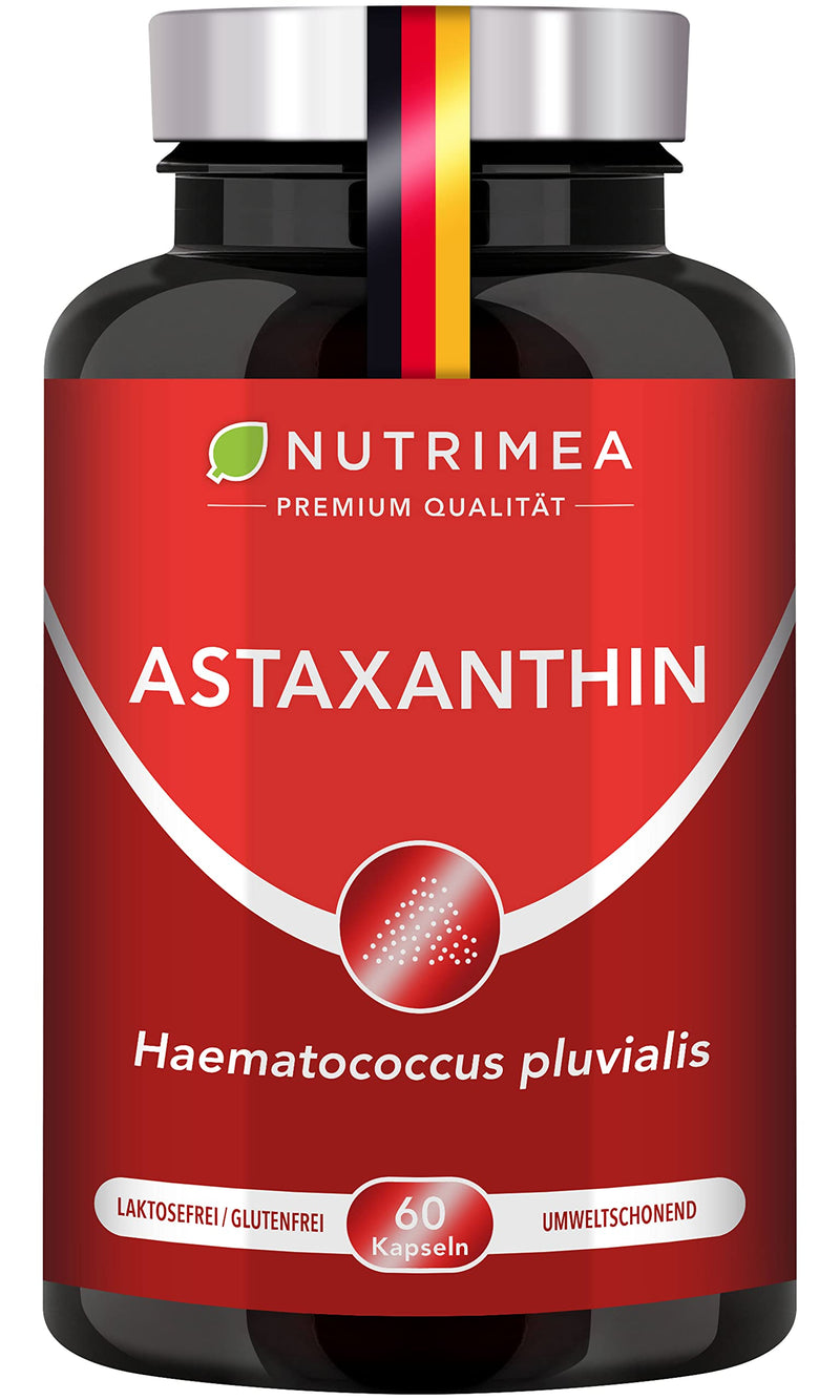 Astaxanthin capsules - Pure astaxanthin - Natural astaxanthin from algae - 60 capsules 4 mg each - Strong antioxidant - NewNest Australia
