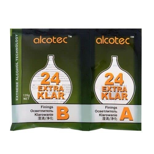 AlcoTec Extra Clear 24h for 50L clarifying agent fining vodka alcohol schnapps, 1 piece 1 x 135 g - NewNest Australia