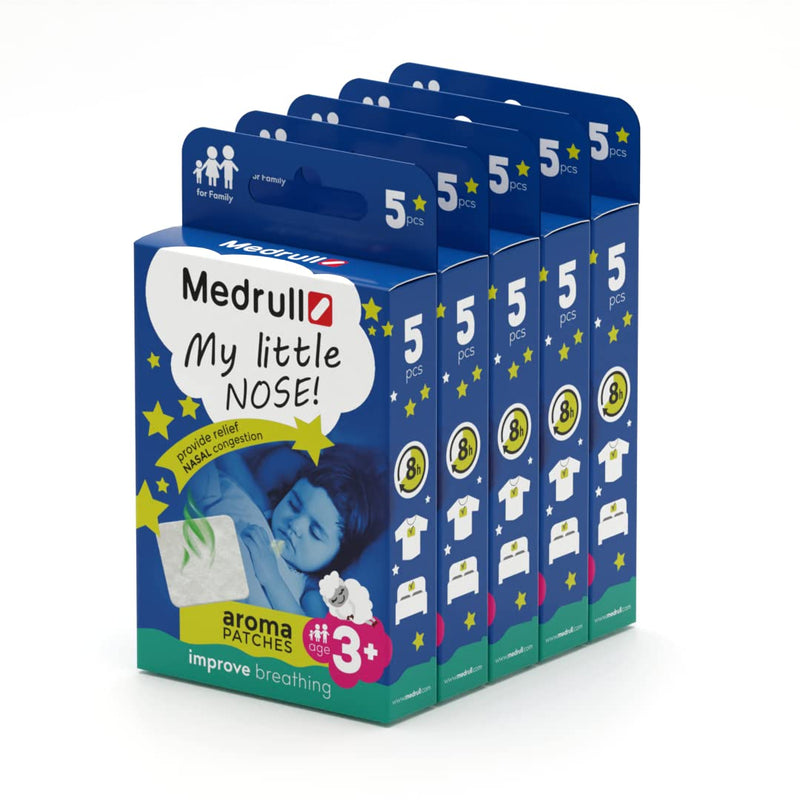 Medrull Aromatic Plaster With Balm To Protect The Nose Improves Nose Breathing With Running Nose Prevention Against Colds Inhaler For Children And Adults Aroma Plaster 5 X 5 Pieces - NewNest Australia