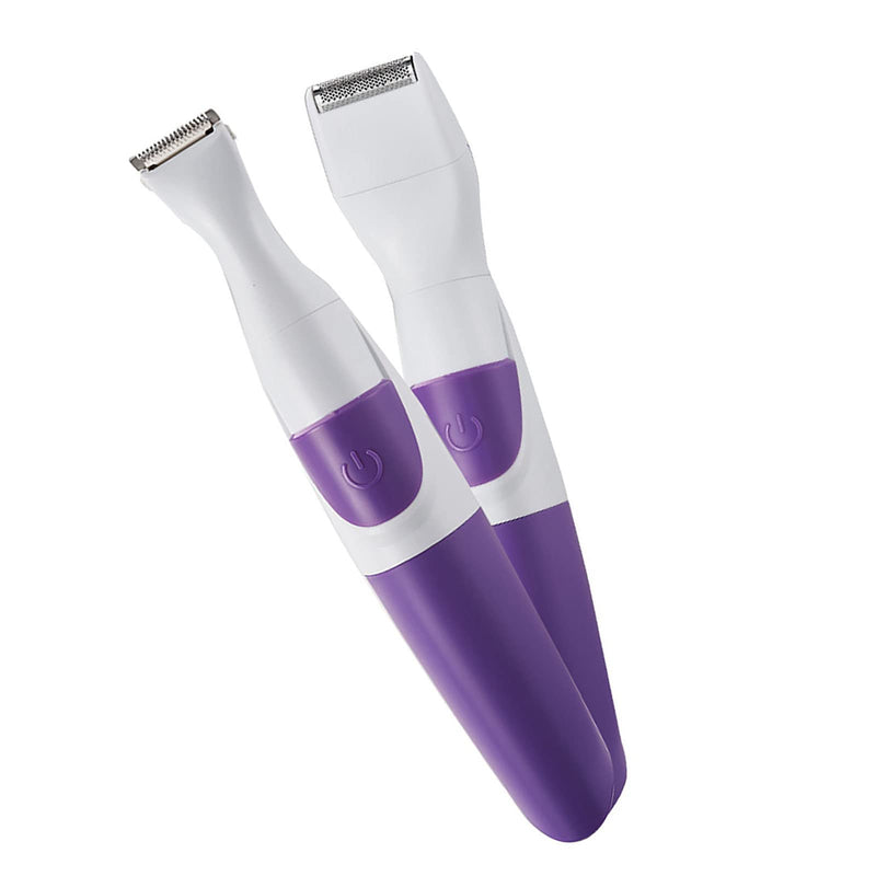 Wireless Bikini Trimmer for Women with 3 Trimming Combs, 2 in 1 Hair Removal Trimmer (Purple) - Waterproof - NewNest Australia