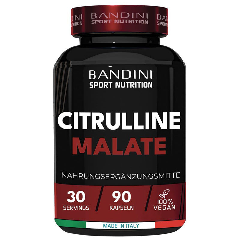 Bandini Citrulline Malate 90 Tablets - Extra High Dosage With 1000 Mg Per Tablet - 3000 Mg Per Serving - L-Citrulline Malate From Fermentation - No Unwanted Additives - NewNest Australia