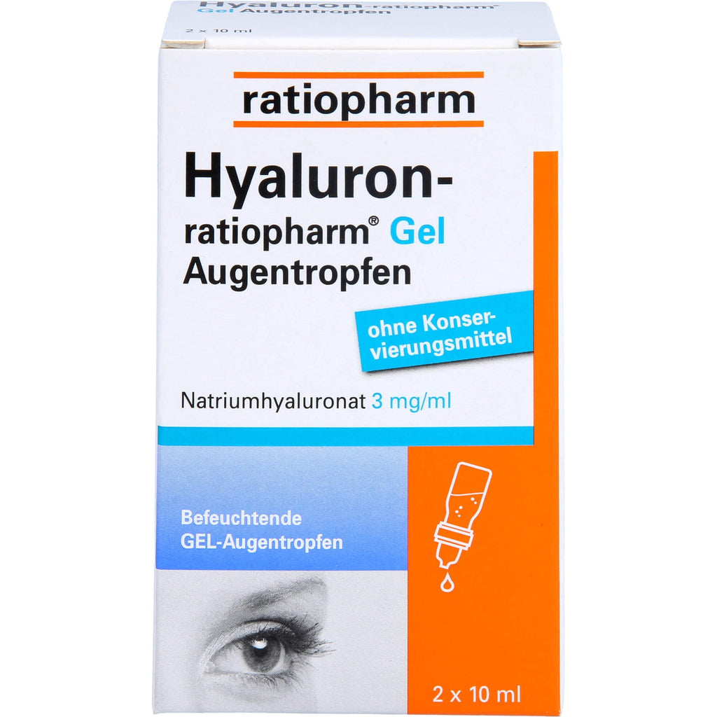 HYALURON-RATIOPHARM gel eye drops, 2x10 ml - NewNest Australia