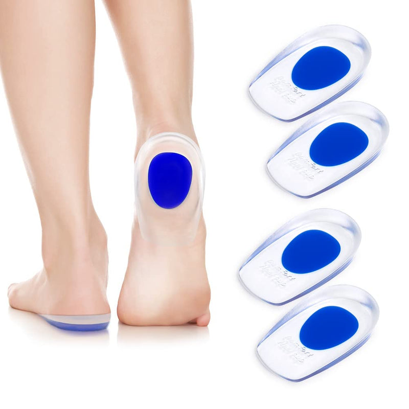 ACWOO heel spur insoles, 2 pairs of heel pads, heel protection for shoes, soft gel insoles for women and men, heel cushion orthopedic for the heel and Achilles tendon (L) 40-45 - NewNest Australia
