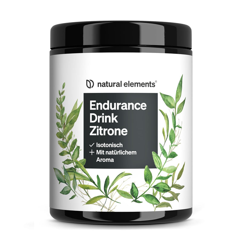 Endurance Drink Lemon - 600 G Isotonic Powder - With Electrolytes And Carbohydrates - Lemon Flavor - Vegan, Optimally Organic Available - Produced In Germany & Laboratory Tested - NewNest Australia