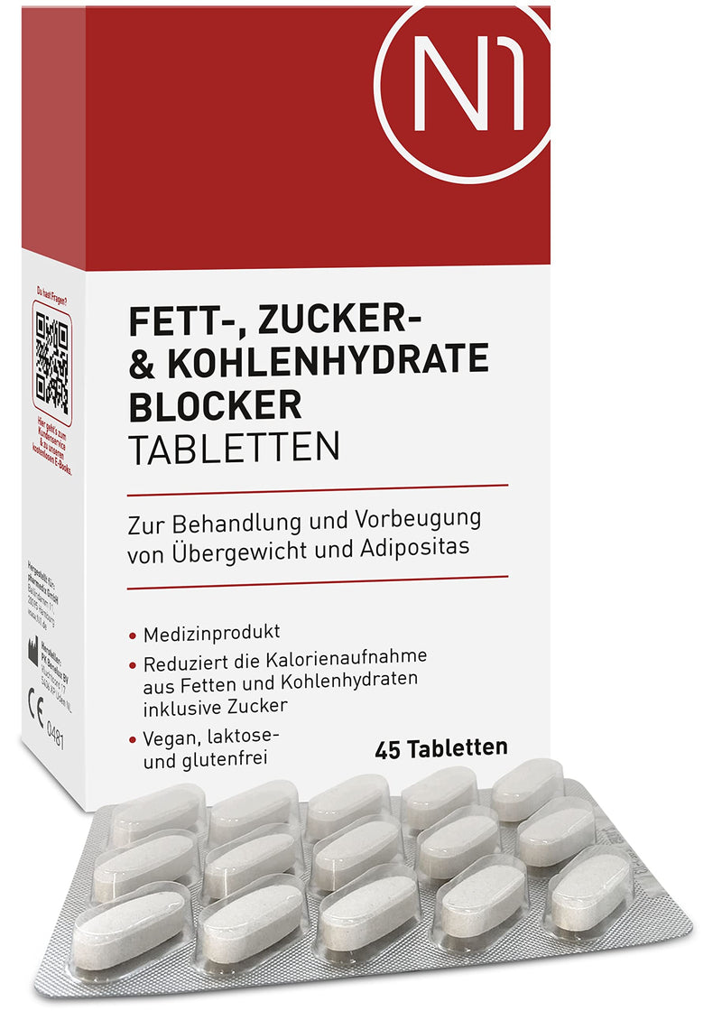 N1 fat blocker + sugar & carbohydrate blocker Medical product for the treatment & prevention of obesity - diet, lose weight tablets quickly - NewNest Australia