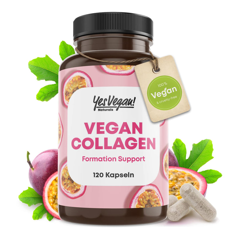 Vegan Collagen (120 Capsules) With Amino Acids, Vitamin Ace, Biotin, Silicon, Zinc And Manganese, Vegetable Alternative To Collagen Powder, Collagen Vegan (1 X 120 Capsules) - NewNest Australia