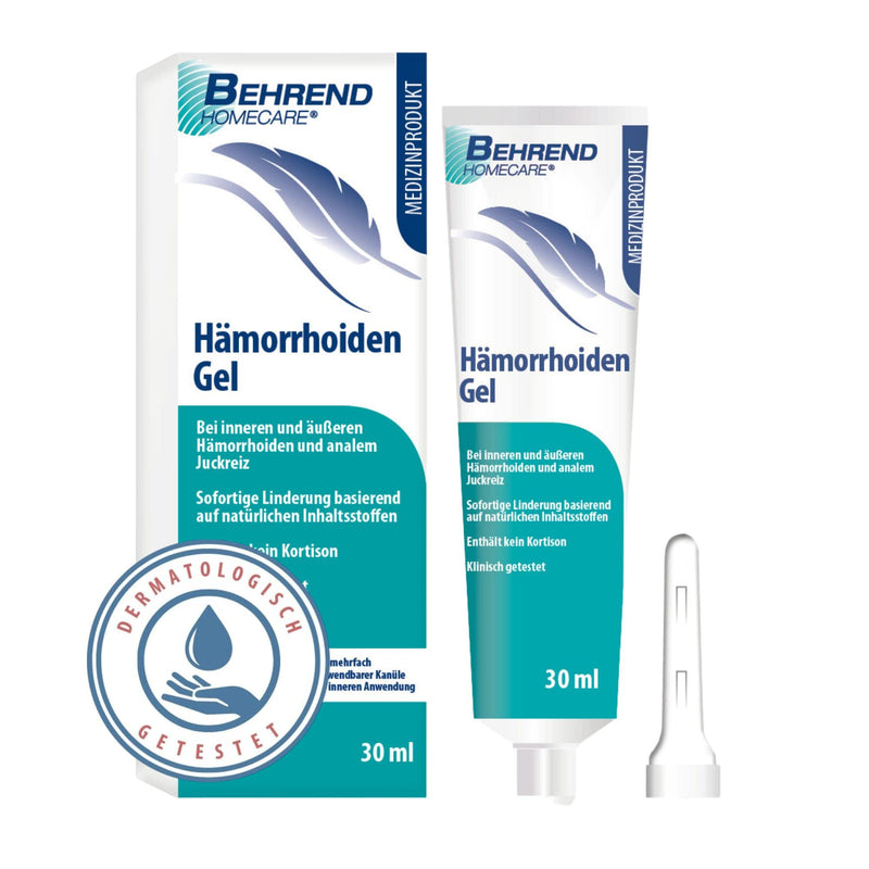 Behrend Hemorrhoid Gel Made From Natural Ingredients For Internal & External Hemorrhoids, Itch, Fissures & Proctitis - Hemorrhoid Ointment Reduces Pain, Itching & Burning - NewNest Australia
