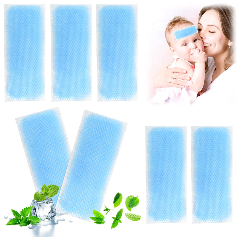 Pack of 50 cooling plasters, instant cold compress, cold pack gel, fever plasters, heat stroke cooling plasters, for fever complaints and migraines 5 x 12 cm - NewNest Australia
