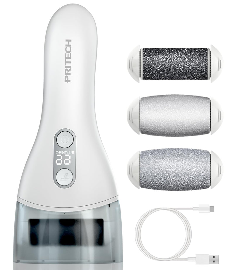 PRITECH Electric Callus Remover Foot Care Callus Removal Rechargeable Pedicure Callus File Callus Remover (Plus) Plus - NewNest Australia