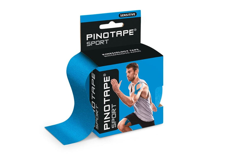 Pinotape Sport - Sensitive Tape - Light Blue - 5 Cm X 5 M - Waterproof Kinesiology Tape - For Sensitive Skin - Latex-Free - Strong Adhesion (1 Tape = 5 Metres) - NewNest Australia