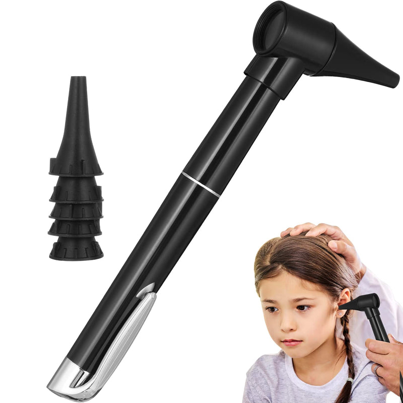 Healifty Otoscope with Light - Auricular Otoscope with 5 Otoscope Covers Diagnostic Ear Care Device for Nurse Children Adults & Pets in Pocket Size Without Battery - NewNest Australia