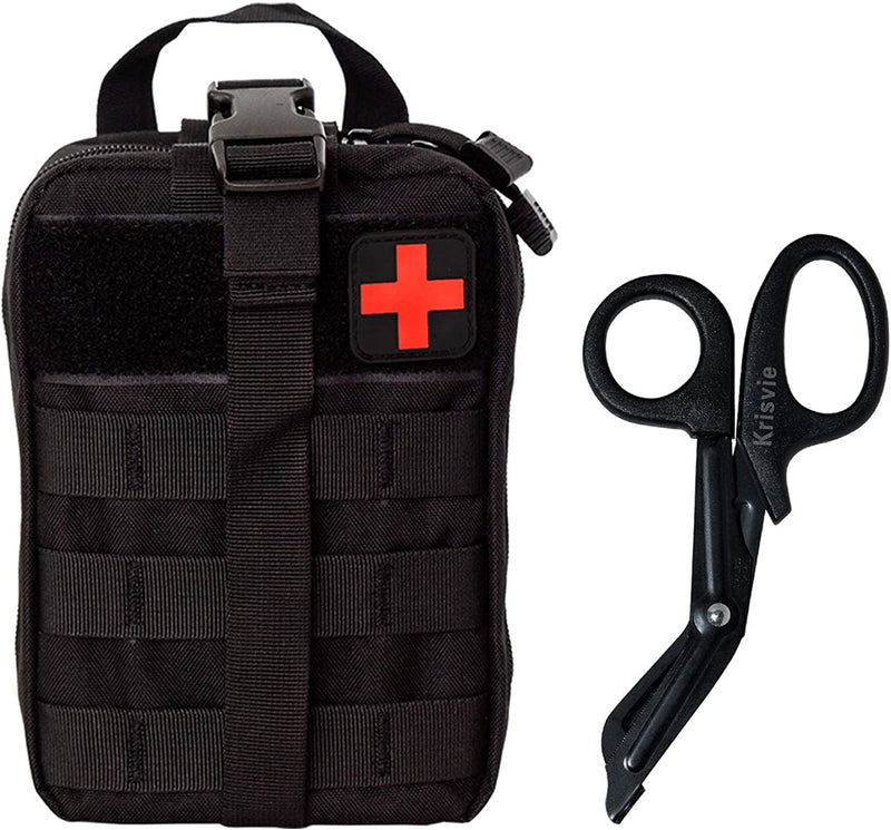Krisvie First Aid Bag, Empty Molle Tactical Edc Ifak Pouch Suitable For Outdoor, First Aid Belt Bag, Camping Gadgets Set, Epa Insert Bag, Travel Pharmacy, Motorcycle (Bl) - NewNest Australia