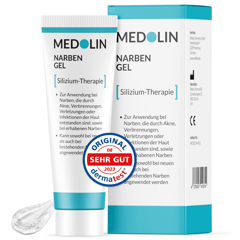 Medolin® Scar Ointment - Reduces the visibility of scars - Certified scar gel in the EU - Versatile & easy to use, 19 g - NewNest Australia