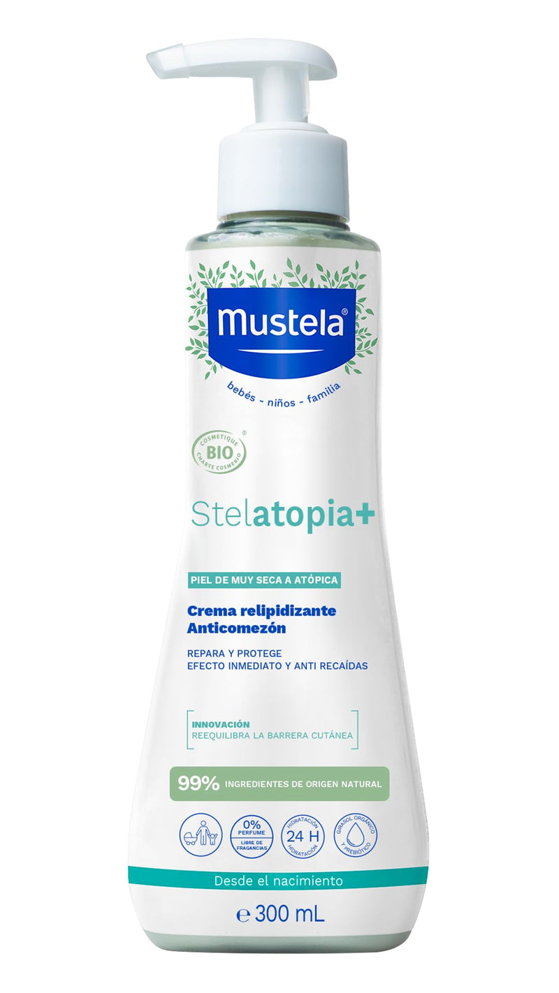 Mustela Stelatopia+ - Cream Relipidante e Anti-Prurito BIO Pelle Atopica, 300ml - NewNest Australia