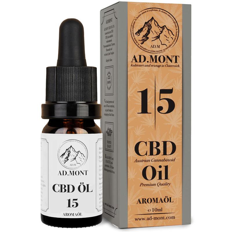 Ad.Mont Cbd Oil 15% Full Spectrum Hemp Drops From Organic Cultivation - Laboratory Tested Cbd Drops With 1500 Mg Cannabidiol - Cannabis Oil From Austria - 10 Ml - NewNest Australia