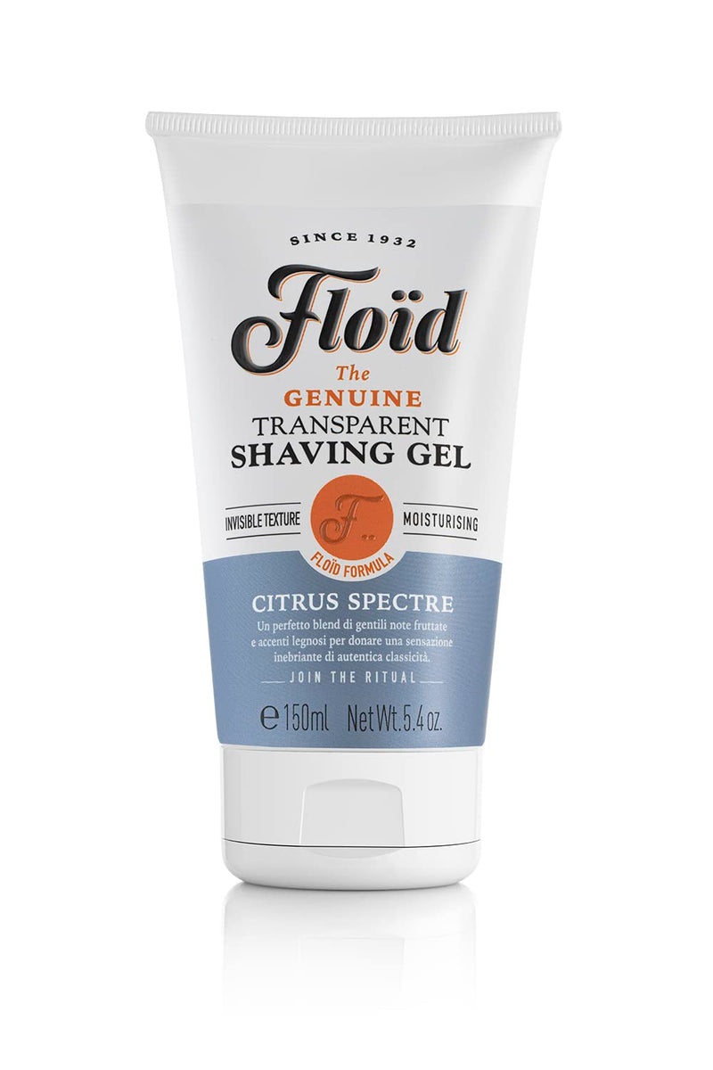 Floid Floïd Citrus Specter Shaving Gel (150 ml), shaving gel with glycerin to protect and hydrate the skin, gel for a smooth shave with a relaxing, warm vanilla scent - NewNest Australia