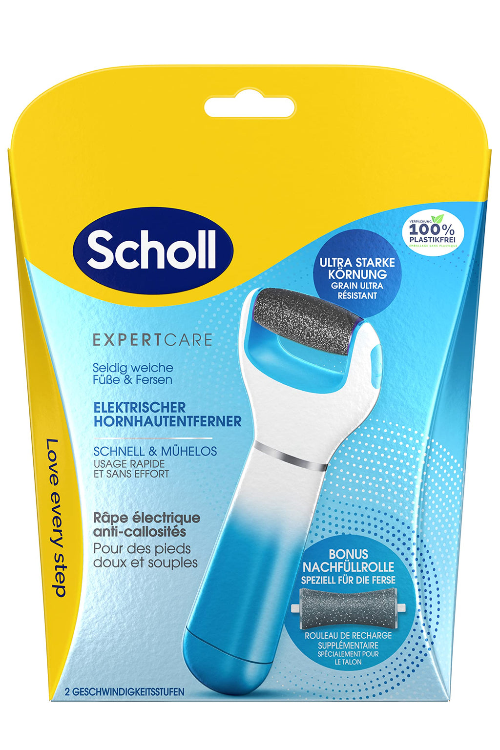 Scholl Expert Care Callus Removal For Silky Soft Feet, Electric Callus Remover Quick And Effortless (With Sea Minerals Roller For Precise Results, 1 Device Including Roll) 1 Item (Pack Of 1) - NewNest Australia