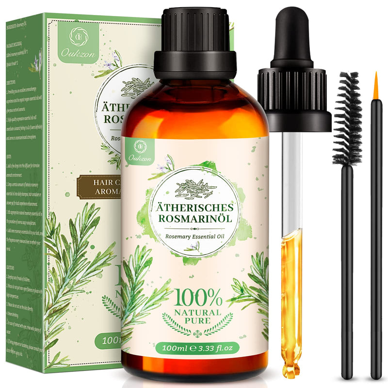 Rosemary Oil 100 Ml, 100% Pure Natural Rosemary Oil For Hair Growth, Hair Oil For Hair Loss, Fragrance Oil For Aroma Diffuser, Aromatherapy, Oil Burner, Skin Care Essential Oils - NewNest Australia
