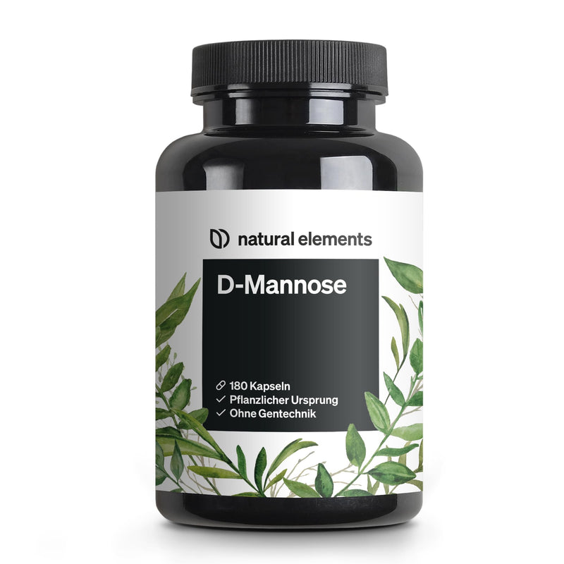 D-Mannose - 180 capsules - 1800mg D-Mannose per daily dose - vegan, optimally dosed, without unwanted additives - produced in Germany & laboratory tested - NewNest Australia