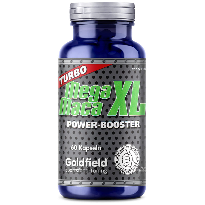 Goldfield Mega Maca XL | Increase Your Strength, Endurance, Potency, Concentration and Wellbeing | Extract from the Maca Root in Peru - for More Muscle Growth | Over 60 Natural Active Ingredients - NewNest Australia