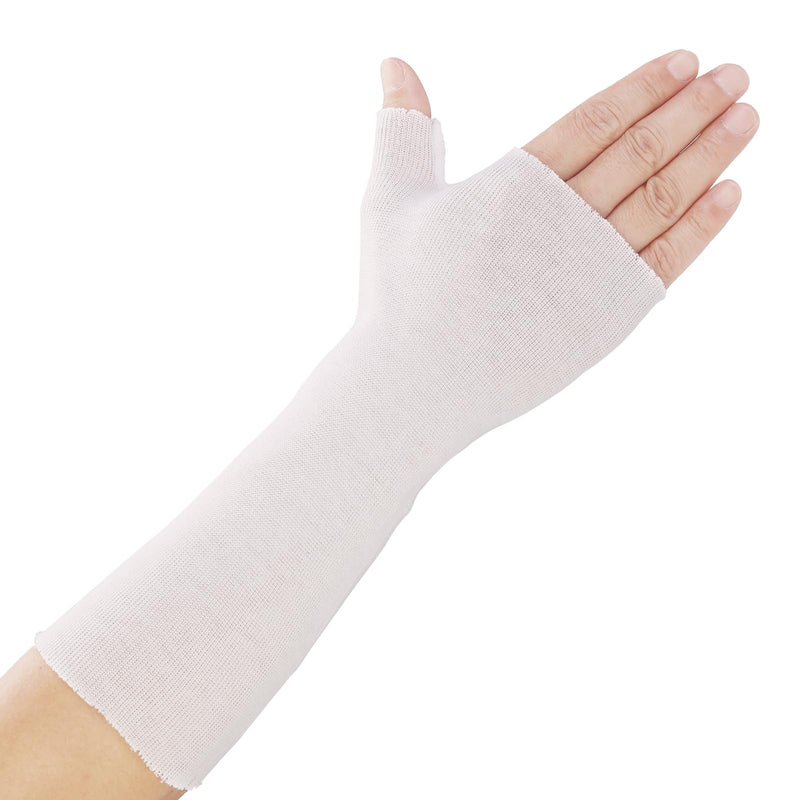 Willcom Wrist Thumb Splint Stockinette, Pack of 10 Comfortable Arm Socks, Skin Liner Protective Cover Tube Cloths Soft Wraps for Pre-Wrap Cover Use Cast, Hands Joints Plaster Stockinette Regular Sizes White - NewNest Australia
