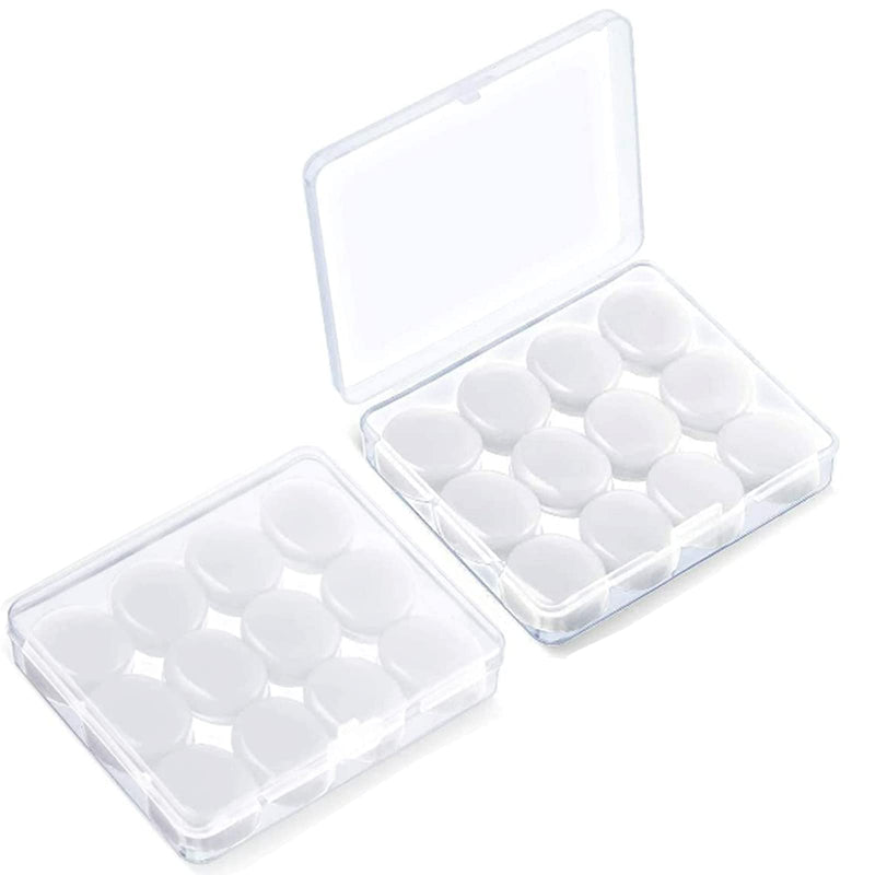 Ear Plugs for Sleeping, 6 Pairs Soft Reusable Waterproof Soft Silicone Gel Ear Plugs for Sleeping, Travel, Learning, Noise Reduction, White - NewNest Australia