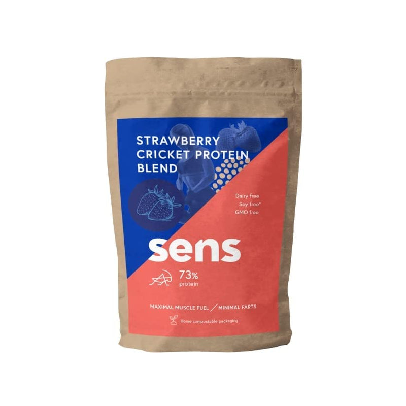 Sens Insect Protein Powder, Lactose-Free, Insect Flour Food From Barbecues, Sustainable Sports Nutrition With 73% Protein Content, Alternative To Whey Protein. (Strawberry, 455G) - NewNest Australia