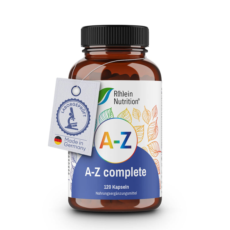 R(H) A Nutrition - Az Complete For A Good Supply Of Essential Vitamins & Minerals - Vitamin A To Zinc High Dose - Vegan & No Additives Made In Germany (120 Capsules) - NewNest Australia