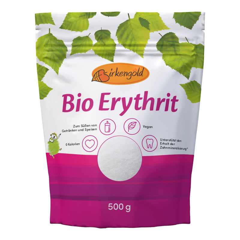 Birkengold Organic Erythritol, 500 G Bag | From Organic Farming | Calorie-Free Sugar Substitute | Tastes Like Sugar | Vegan | Tooth-Friendly | Glycemic Index Of 0 - NewNest Australia