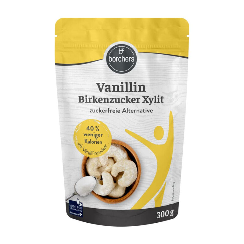borchers vanillin birch sugar xylitol | 300g bag | Sugar-free alternative | Approximately 40% fewer calories | 300g bag - NewNest Australia