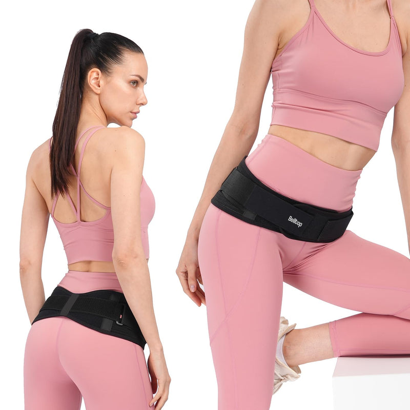 Sacroiliac Waist Belt Joint Brace - Relieves Sciatica, Pelvis, Lower Back And Leg Pain And Stabilizes Joints Sacroiliac Waist Belt For Back Problems Adjustable Bodybuilding (L/Xl) - NewNest Australia