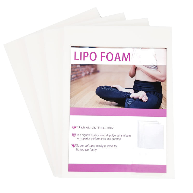 Lipo Foam Abdominal Board 8 X 11 X 0.5 Inch Compression Plate Lipo Board Abdominal Abdominal Abdominal After Surgery Extra Thick Super Soft Liposuction Medical Foam Pad For Waist And Abdomen 4 Packs - NewNest Australia
