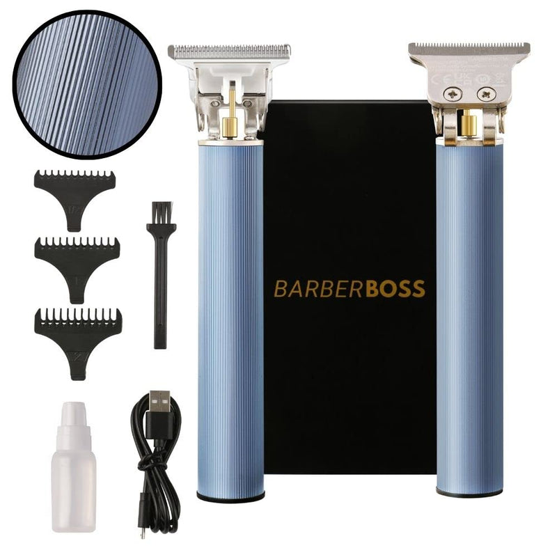 BarberBoss Beard Trimmer and Stubble Trimmer Hair Clipper for Men - Cordless Electric Clipper with T-Blade Trimmer, USB Rechargeable Grooming Kit QR-2086 - NewNest Australia