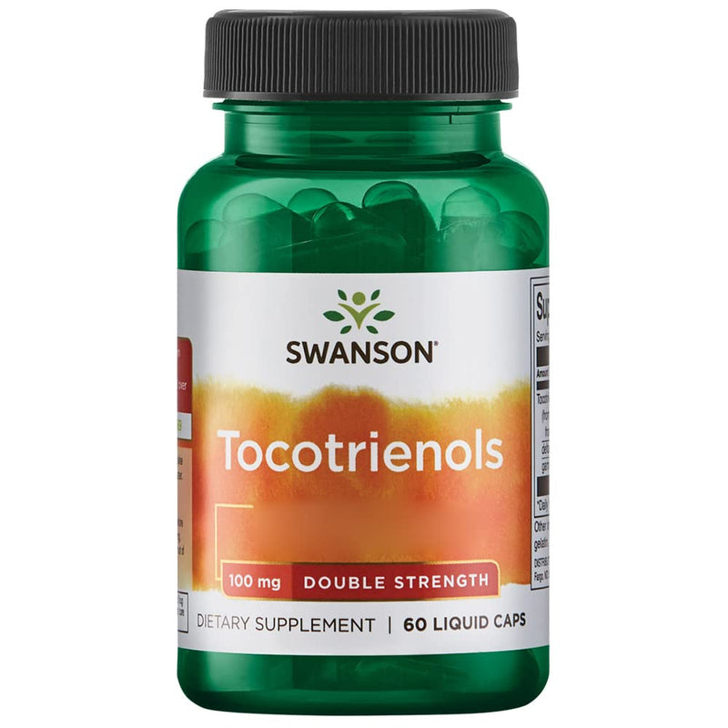Swanson Tocotrienols, Double Strength, Vitamin E, 60 liquid capsules, high dosage, laboratory tested, gluten free, non-GMO - NewNest Australia