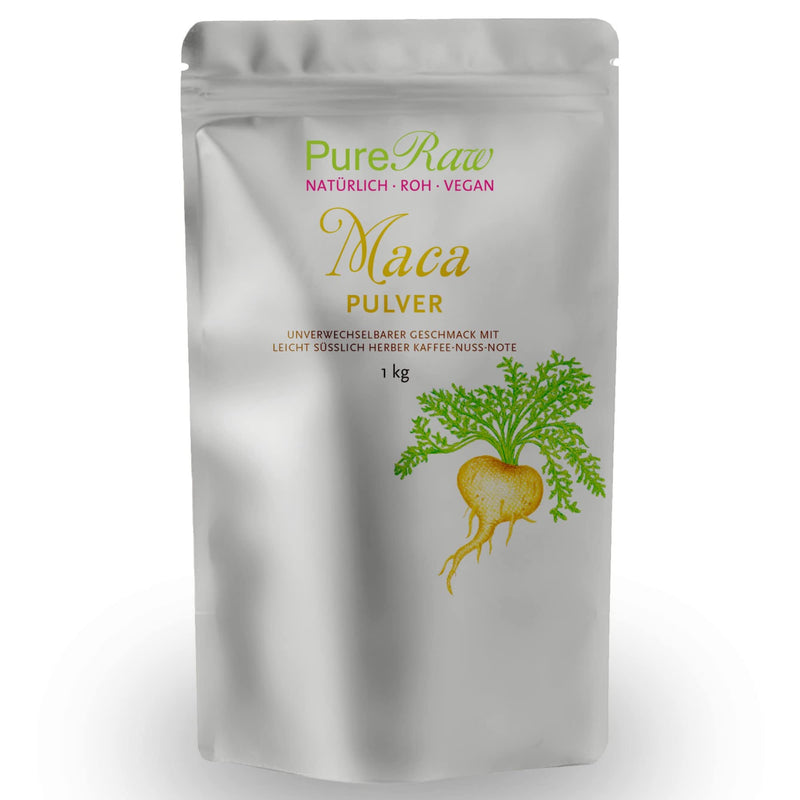 Maca Powder Mix Yellow Black Red Purple (Vegan Raw Food) Maca Root 100% Pure No Additives - Superfood for Power Smoothies - Raw Maca Root Powder Mix Yellow Black Red Purple | PureRaw 1 kg - NewNest Australia