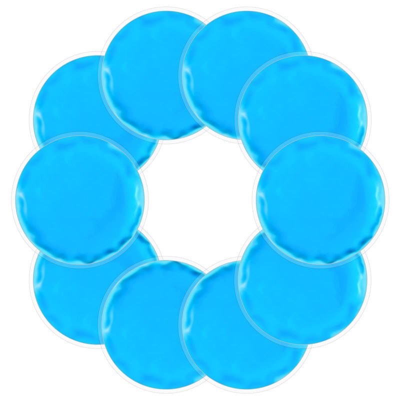 Firtink Pack Of 10 Cooling Pad Cooling Compress Cold Warm Compress Cooling Pads Gel Reusable Cool Pack Cooling Pack Cooling Pad For Eyes, Wisdom Teeth, Beauty, Pain Relief, Toothache, Fever - NewNest Australia