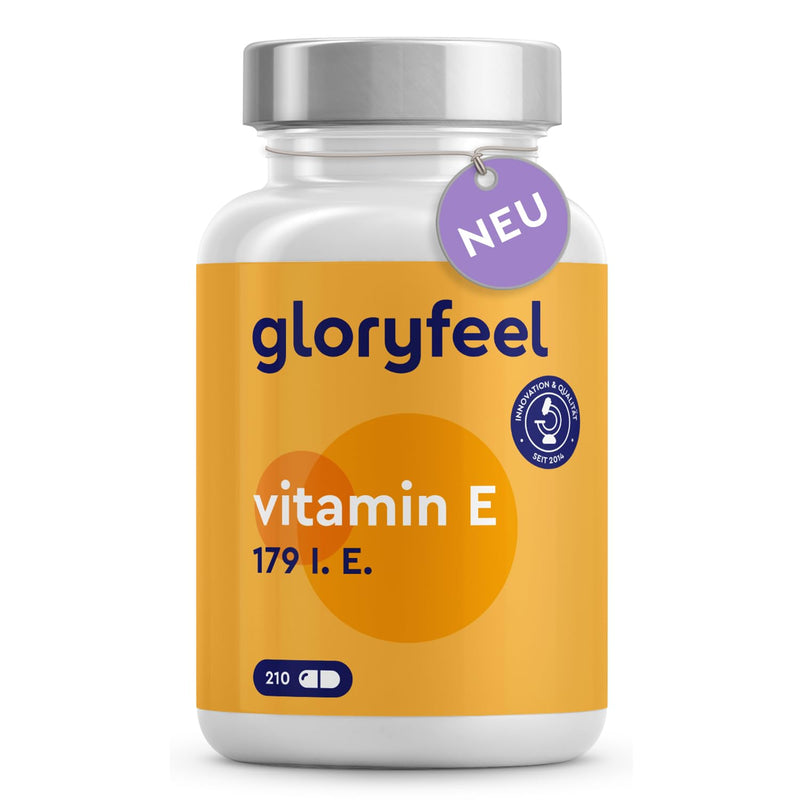 Vitamin E capsules - Most stable premium raw material (DL-alpha-tocopheryl acetate) - Bioactive vitamin E 179 IU per capsule - High-quality 210 capsules for 100 days of full supply - Laboratory tested - NewNest Australia