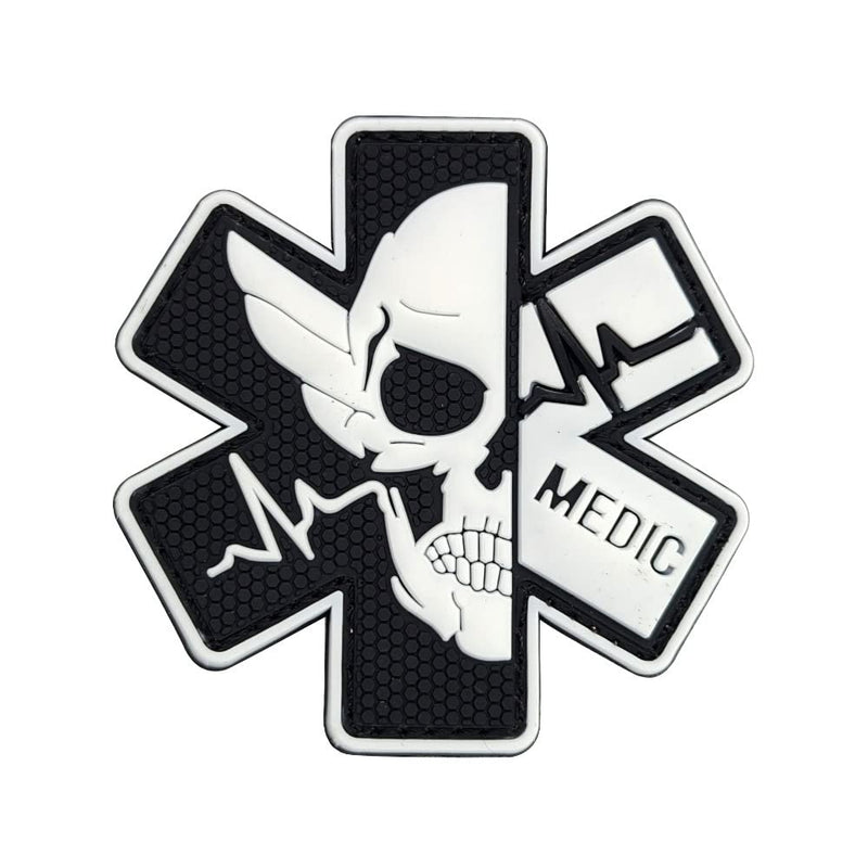 3D Pvc Rubber Emt Ems Skull Medical Glow In The Dark Luminous Patch, Tactical Medicine Patch For Tactical Backpacks, Medical Bags, First Aid Kits, Outdoor Adventure Kits - NewNest Australia