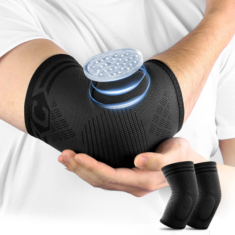 Cambivo 2 X Elbow Brace, Elbow Bandage For Men And Women, With Gel Padding, Pain Relief For Tennis Elbow, Golfer'S Elbow, Tendonitis, Suitable For Tennis, Golf, Basketball - NewNest Australia