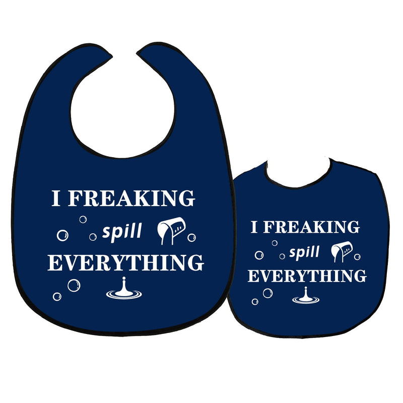 Creatcabin Word Bib Adult Elderly People Waterproof Washable Bib Reusable Dining Room Clothing Protection Food Men Women Hospital Bed Table 60 X 45 Cm I Spill All - NewNest Australia