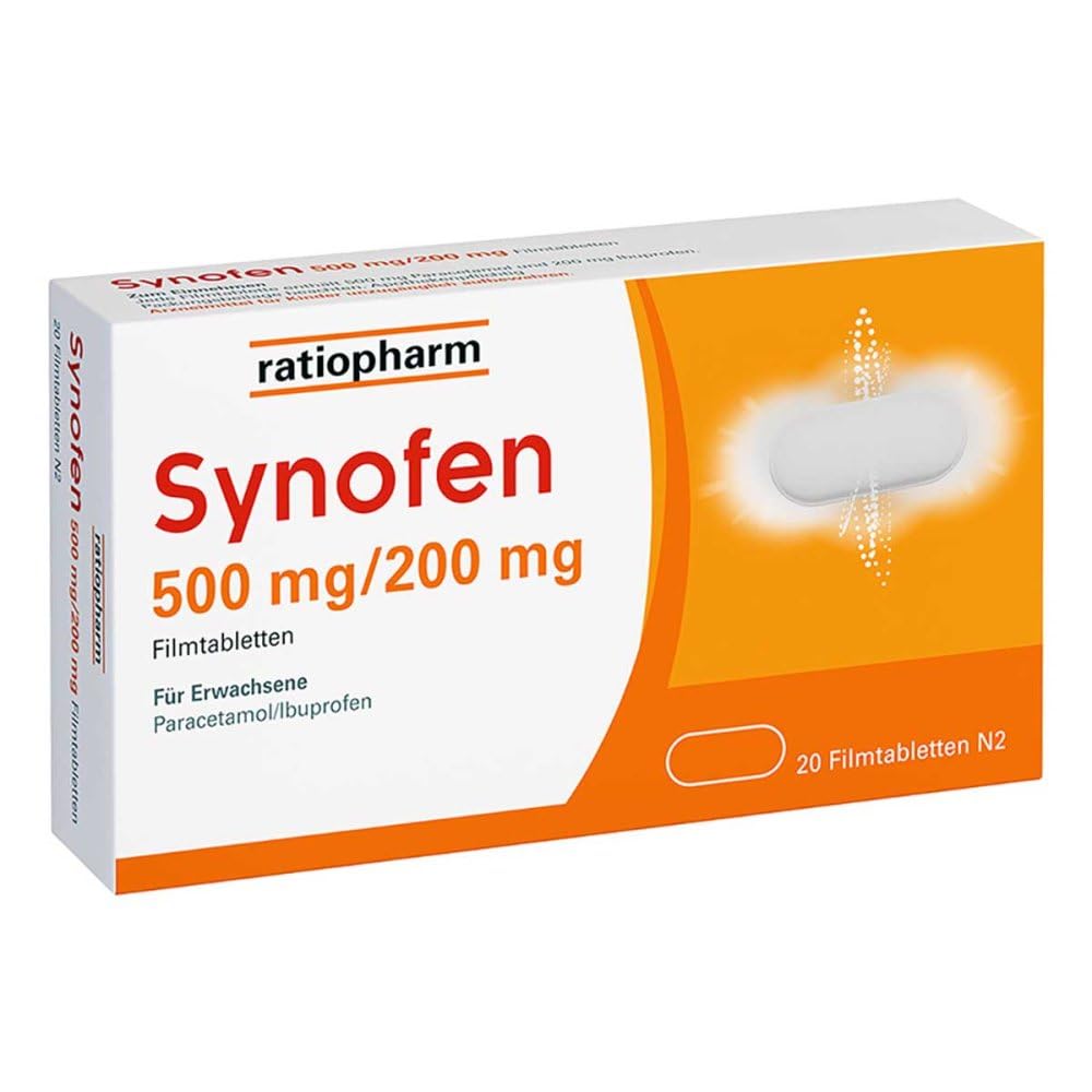 Ratiopharm Synofen from fast, strong and well tolerated against pain, 20.0 pieces - NewNest Australia