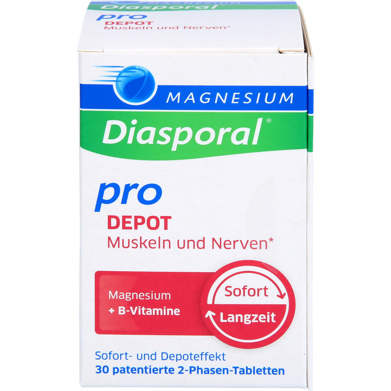 Magnesium Diasporal Pro DEPOT Muscles and Nerves, 30 tablets: Magnesium and vitamin B complex, high-dose capsules - NewNest Australia