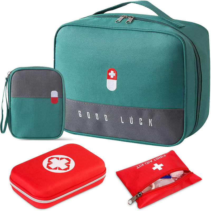 Yutuy Pack Of 4 Medicine Bag, Large Capacity Emergency Bag, Empty Waterproof First Aid Bag For Home, Office, Travel, Outdoor, Portable Caregiver Bag, Travel Pharmacy Bag, First Aid Bag - NewNest Australia