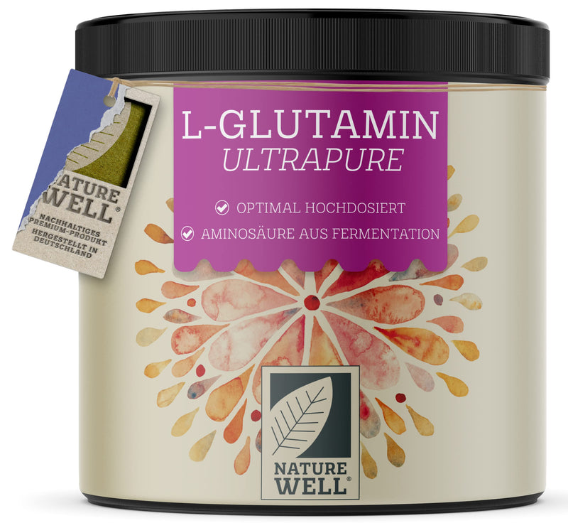 L-Glutamine Powder, 500 G, Vegan, Optimal High Dose And Tasteless, L-Glutamine Without Additives, Ultrapure With Over 99.9% Purity, L-Glutamine From Fermentation, Laboratory Tested, Supply For 50 Days - NewNest Australia