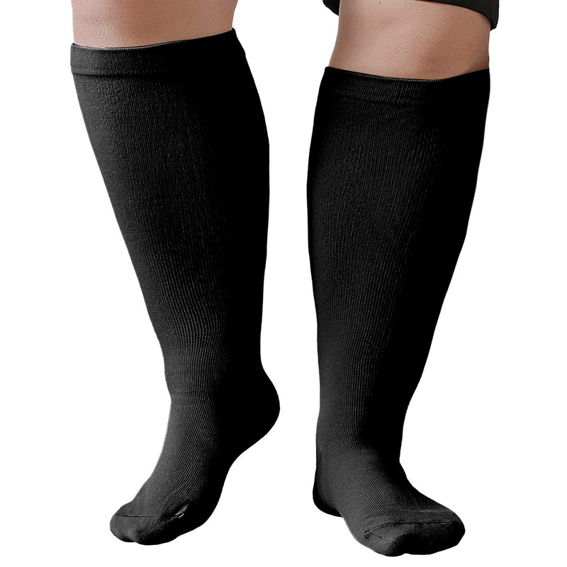 Zfsock Compression Stockings Thick Calf Men: Support Stockings Women'S Medical Compression Socks 20-30 Mmhg Plus Size Men Women Travel Socks For Nurses Air Travel Sports 1 Pair - NewNest Australia
