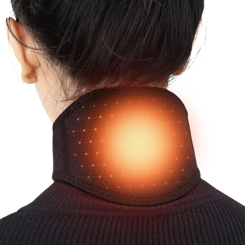 Magnetic Neck Brace Self-Warming Adjustable Neck Support With Velcro Fastener Neck Support Breathable Cervical Therapy Neck Wrap For Neck Injury Pain Stiffness Cervical Spine