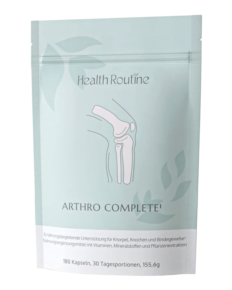 Health Routine Arthro Complete | Supporting a healthy musculoskeletal system | Dietary supplement with curcumin, boswellic acid & glucosamine + chondroitin | 180 capsules - NewNest Australia